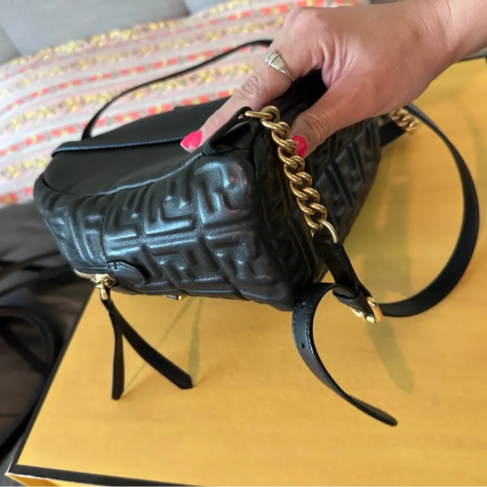 FF Quilted Mini Leather Backpack